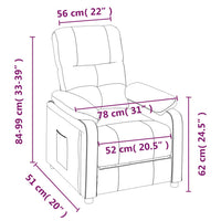 Thumbnail for Massagesessel Blau Stoff