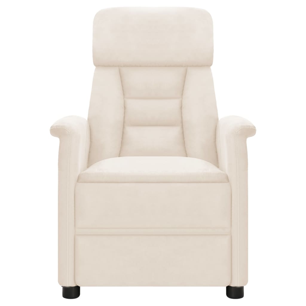 Massagesessel Beige Mikrofasergewebe