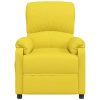 Thumbnail for Massagesessel mit Liegefunktion Hellgelb Stoff