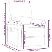 Thumbnail for Massagesessel mit Liegefunktion Hellgelb Stoff