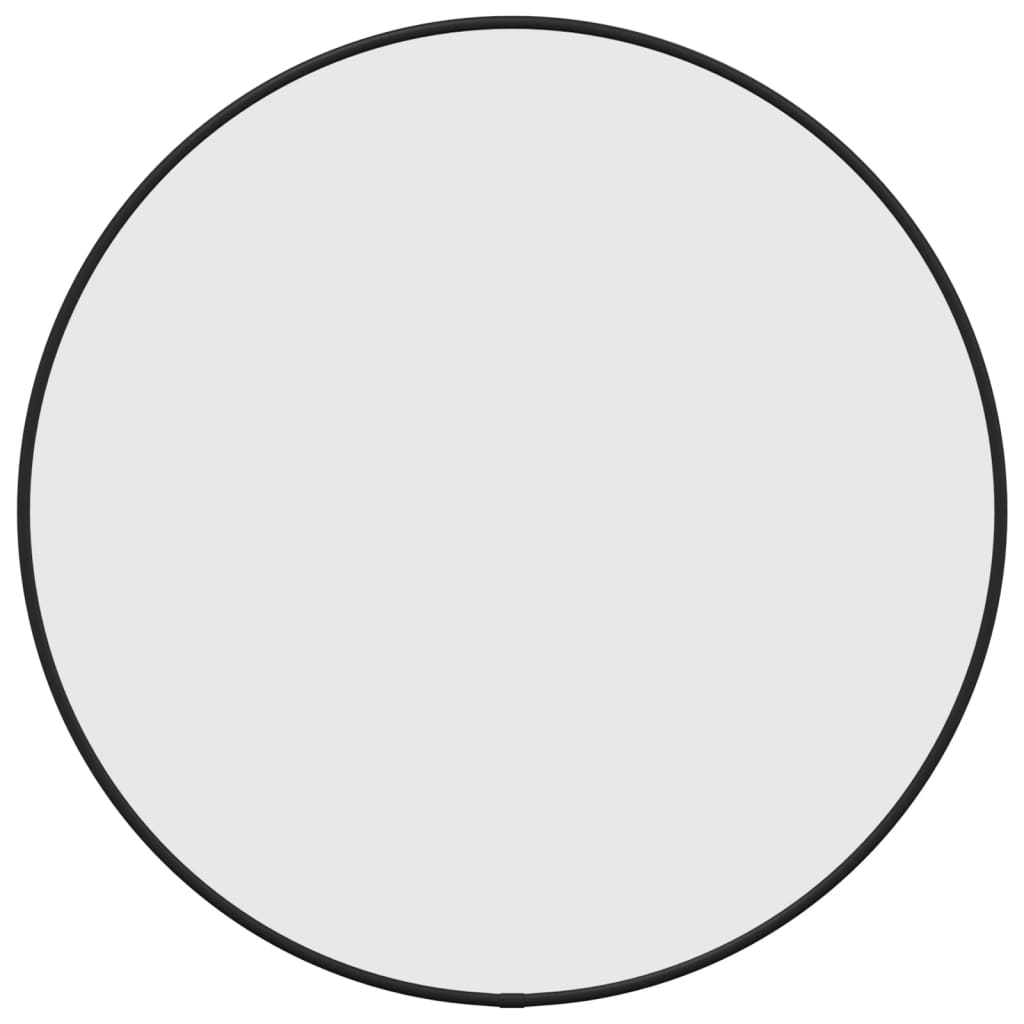 Wandspiegel Schwarz Ø 50 cm Rund