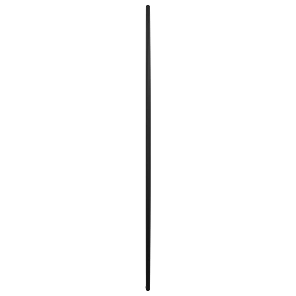Wandspiegel Schwarz Ø 50 cm Rund