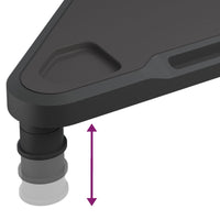 Thumbnail for Eck-Monitorständer Schwarz 49x28x10,5 cm