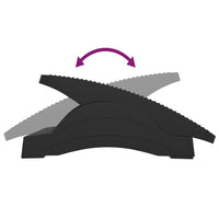 Thumbnail for Fußstütze Schwarz 43,5x32,5x10,5 cm