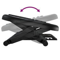 Thumbnail for Fußstütze Schwarz 46x34,5x11 cm