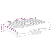 Thumbnail for Fußstütze Schwarz 46x34,5x11 cm