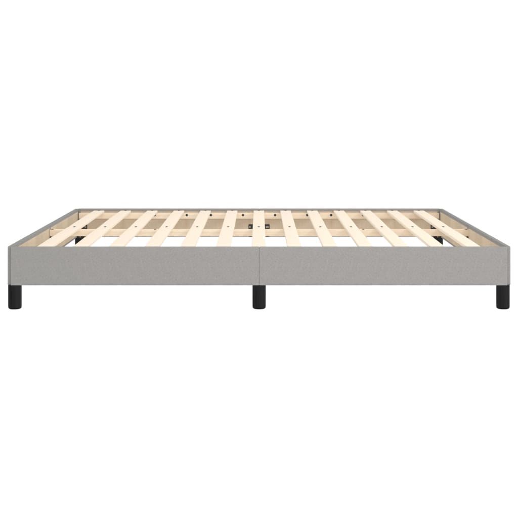 Bettgestell Hellgrau 160x200 cm Stoff
