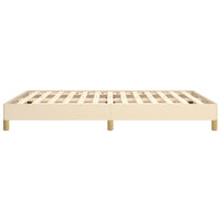 Thumbnail for Bettgestell Creme 140x190 cm Stoff