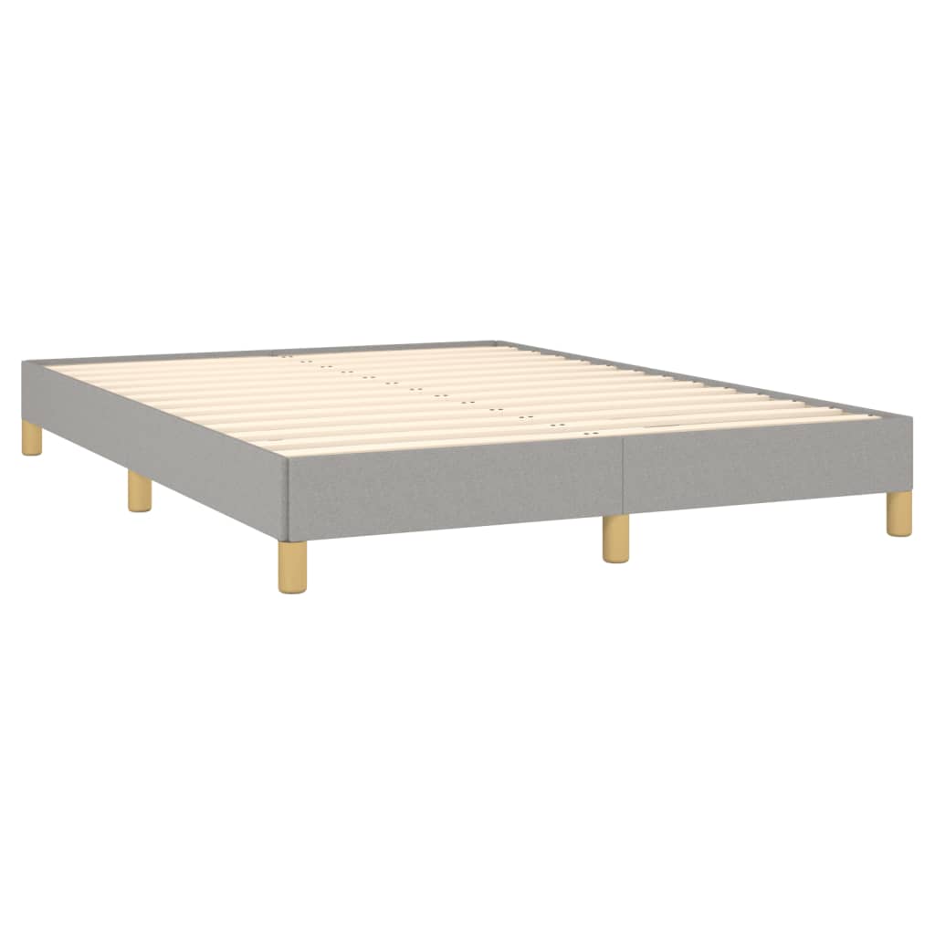 Bettgestell Hellgrau 160x200 cm Stoff