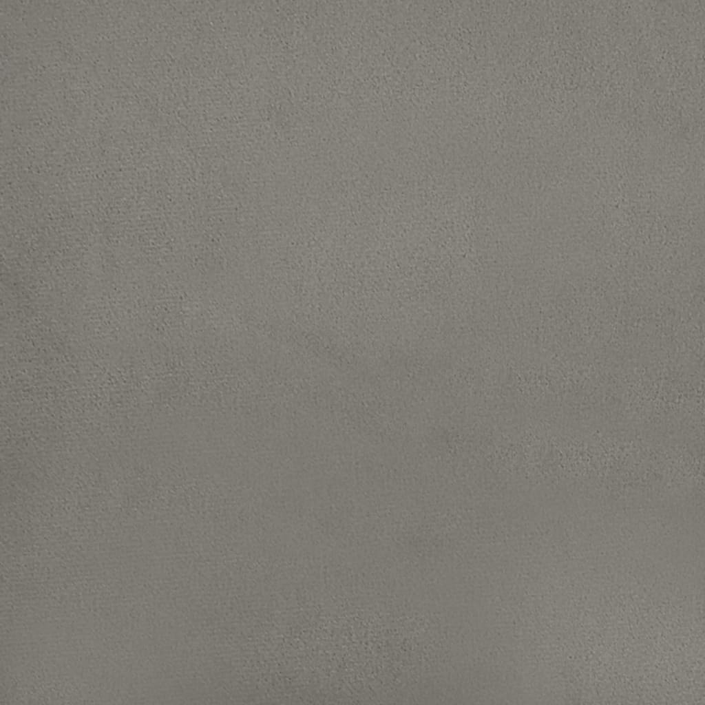 Bettgestell Hellgrau 140x190 cm Samt