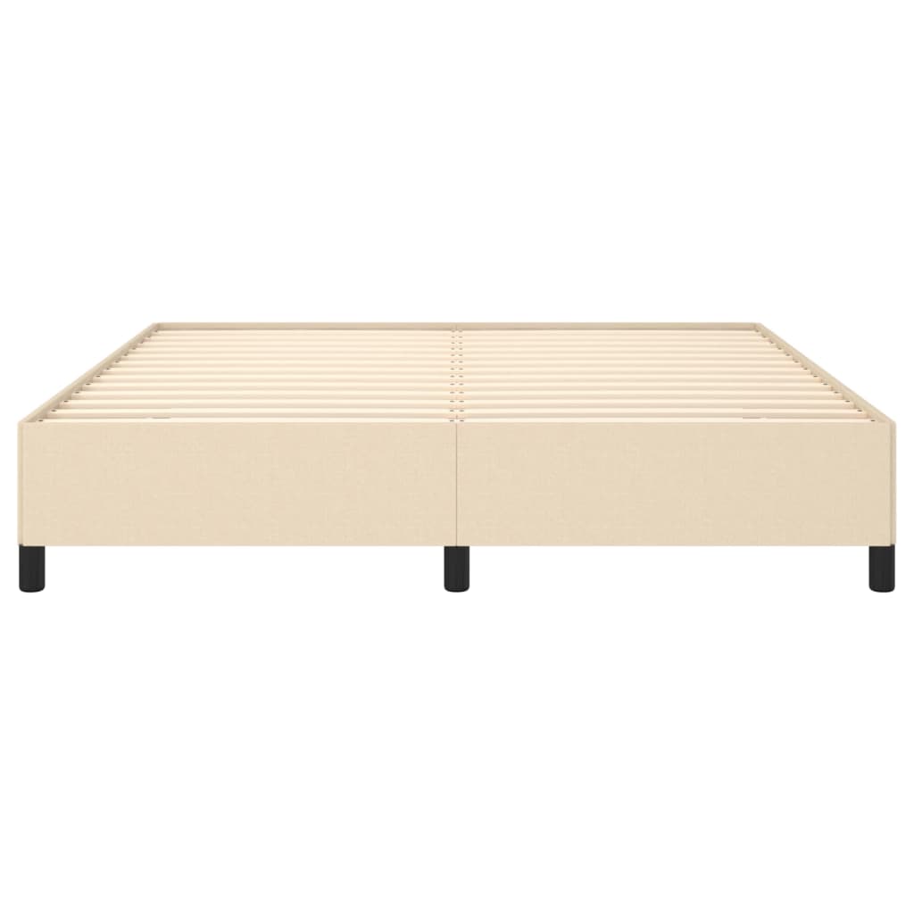 Bettgestell Creme 180×200 cm Stoff