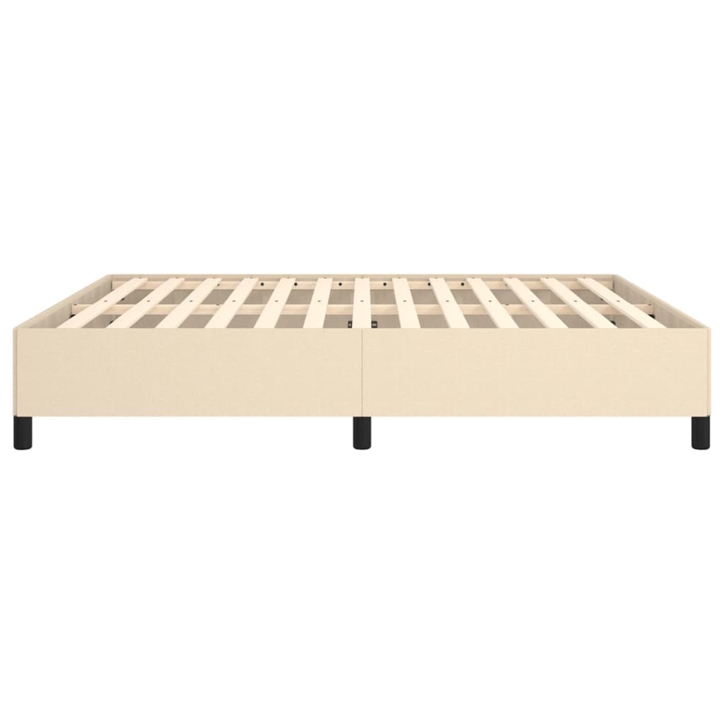 Bettgestell Creme 180×200 cm Stoff