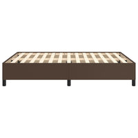 Thumbnail for Bettgestell Braun 140x200 cm Kunstleder