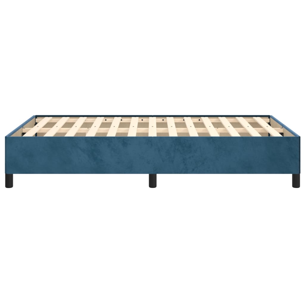 Bettgestell Dunkelblau 120x200 cm Samt