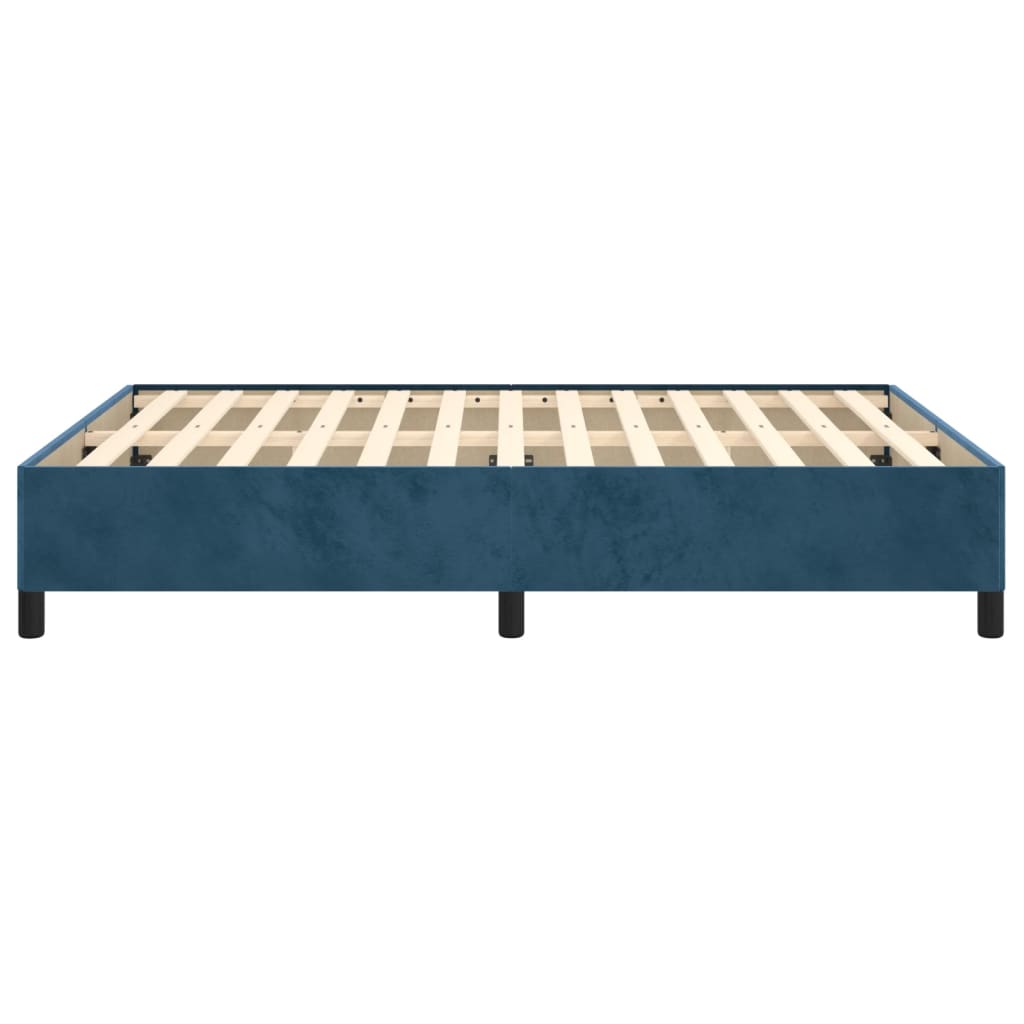 Bettgestell Dunkelblau 140x200 cm Samt