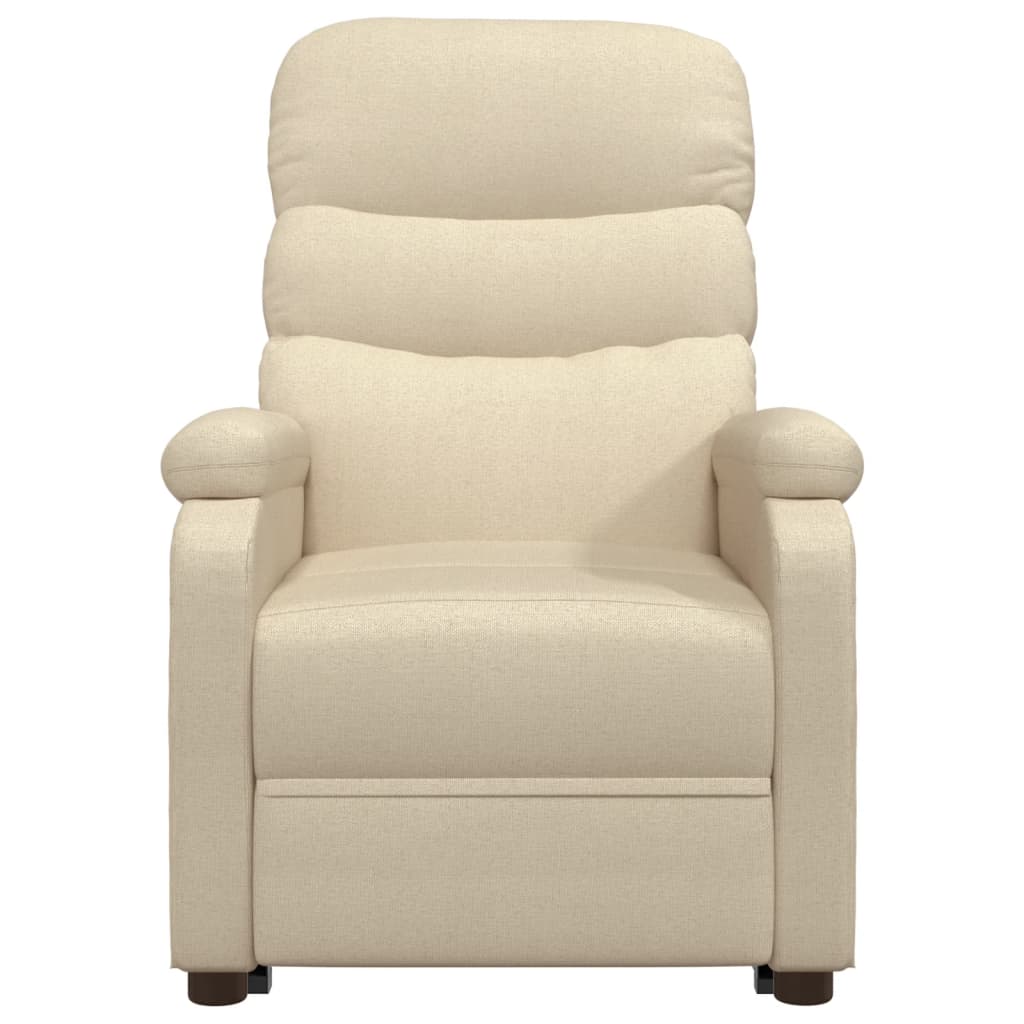 Relaxsessel mit Aufstehhilfe Creme Stoff