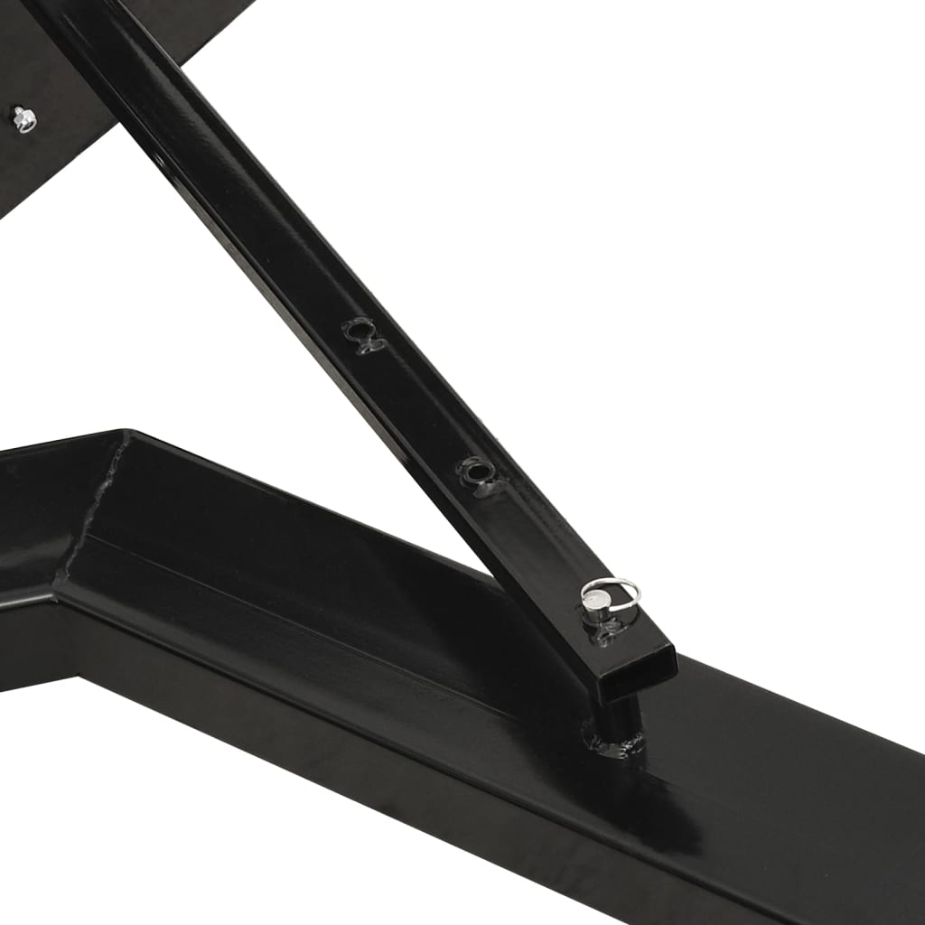 Schneeschild für Gabelstapler 150x38 cm Schwarz