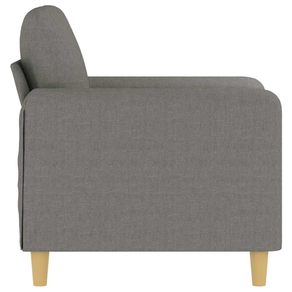 1-Sitzer-Sofa Dunkelgrau 60 cm Stoff