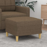 Thumbnail for Fußhocker Braun 60x50x41 cm Stoff