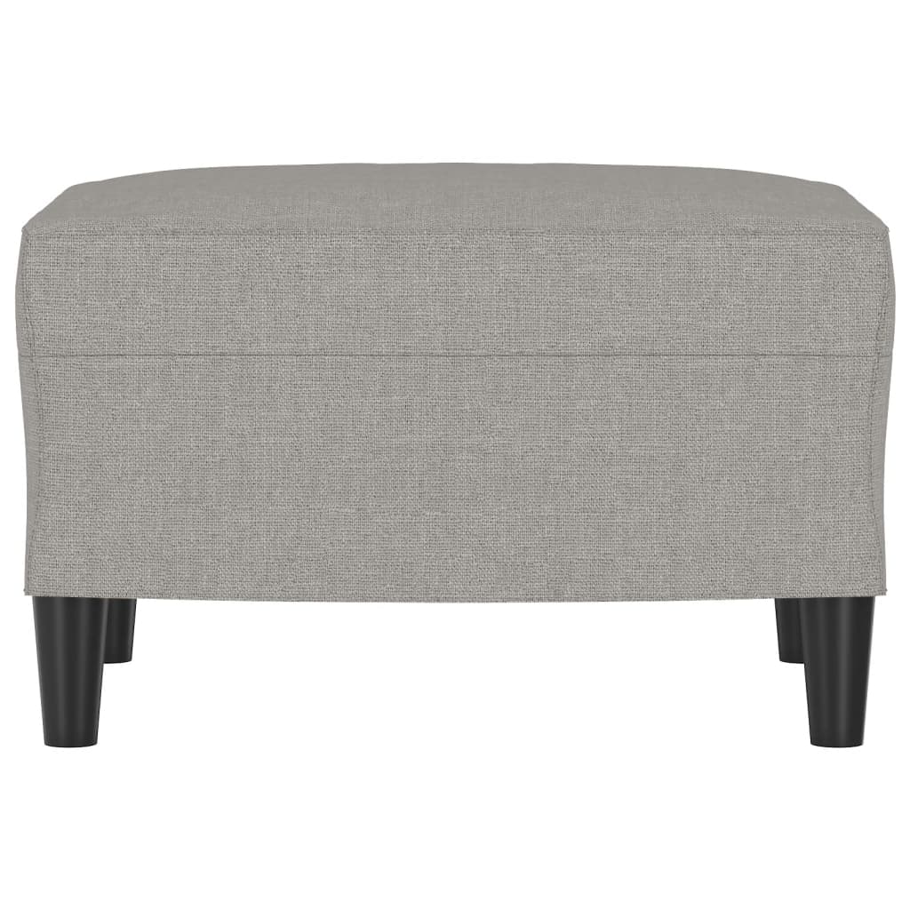 Fußhocker Hellgrau 60x50x41 cm Stoff