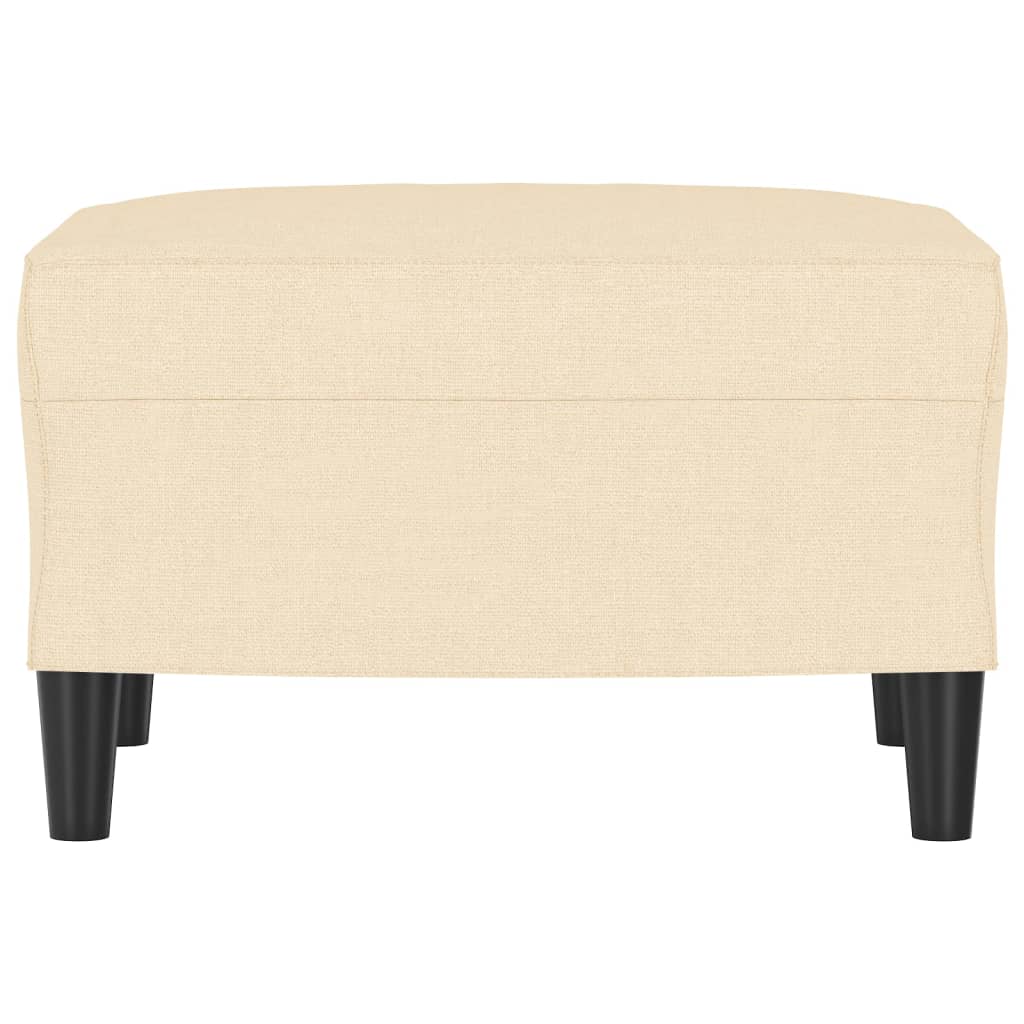 Fußhocker Creme 60x50x41 cm Stoff