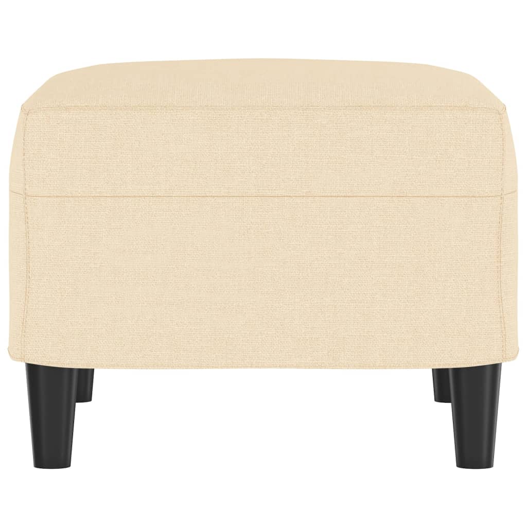 Fußhocker Creme 60x50x41 cm Stoff