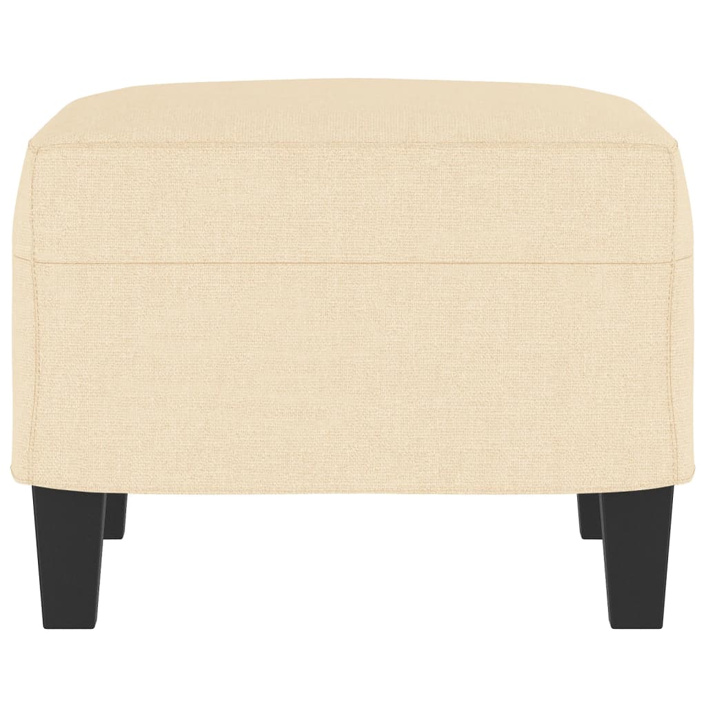 Fußhocker Creme 60x50x41 cm Stoff