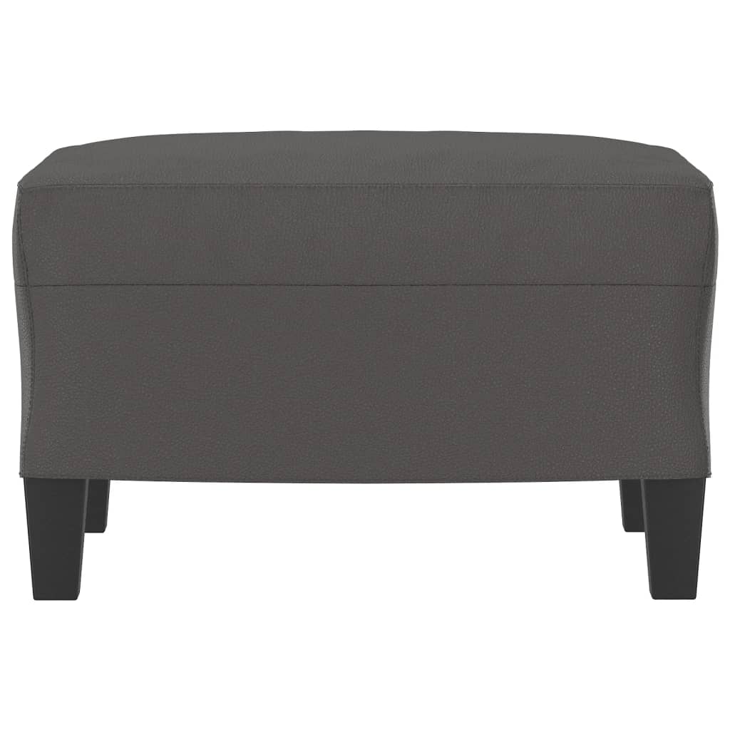 Fußhocker Grau 60x50x41 cm Kunstleder