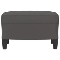 Thumbnail for Fußhocker Grau 60x50x41 cm Kunstleder
