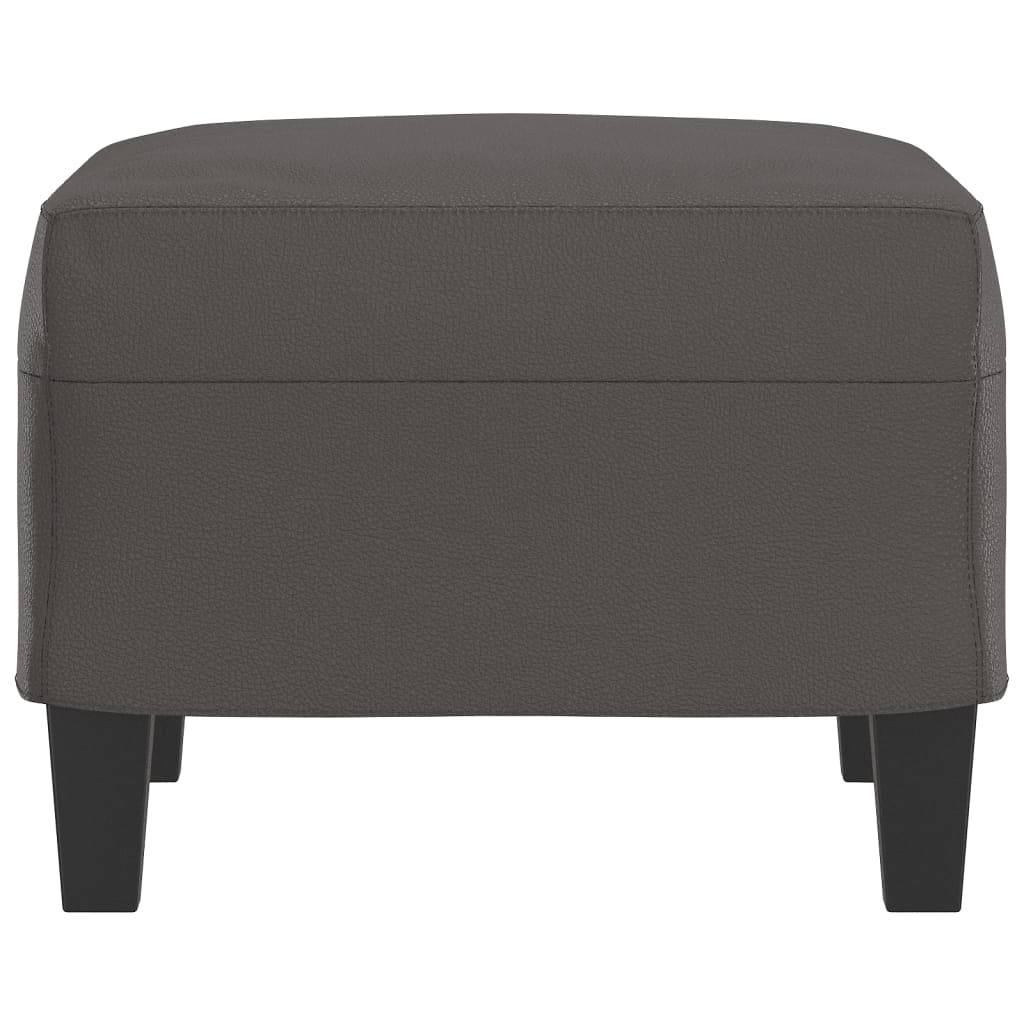 Fußhocker Grau 60x50x41 cm Kunstleder