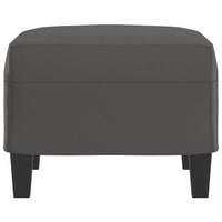 Thumbnail for Fußhocker Grau 60x50x41 cm Kunstleder