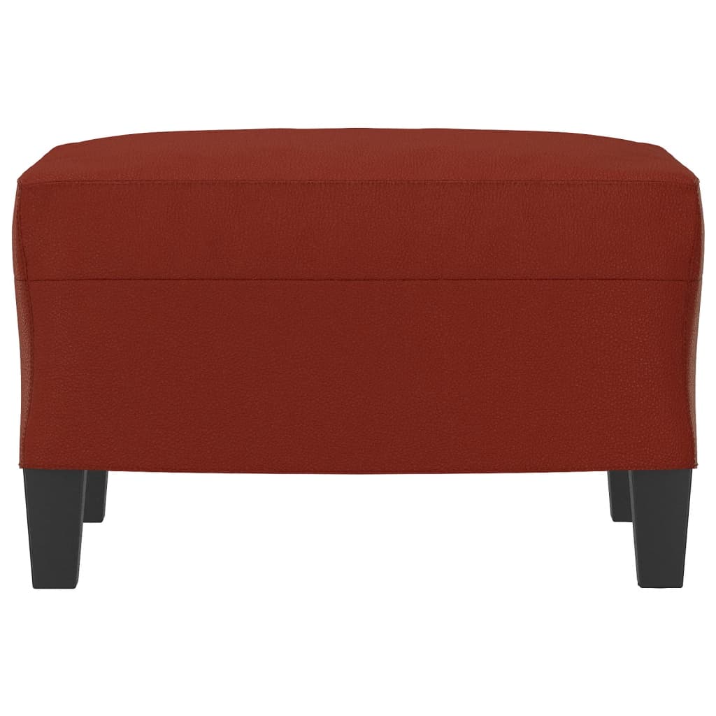 Fußhocker Weinrot 60x50x41 cm Kunstleder