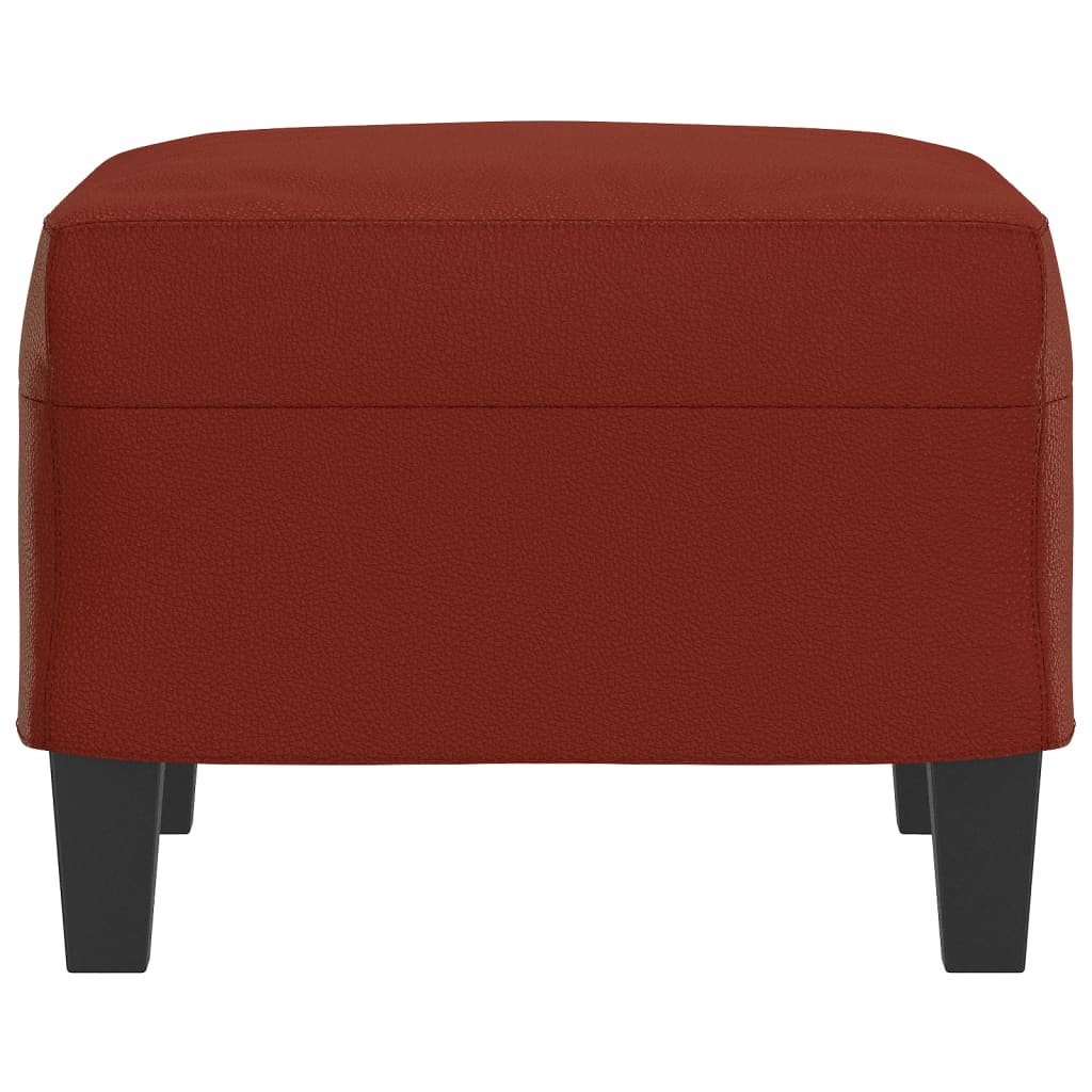 Fußhocker Weinrot 60x50x41 cm Kunstleder