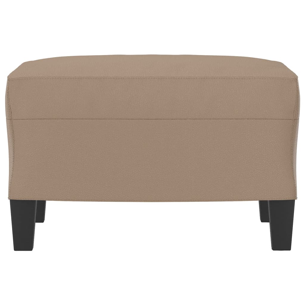 Fußhocker Cappuccino-Braun 60x50x41 cm Kunstleder