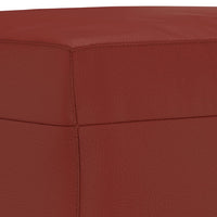 Thumbnail for Sitzbank Weinrot 70x35x41 cm Kunstleder