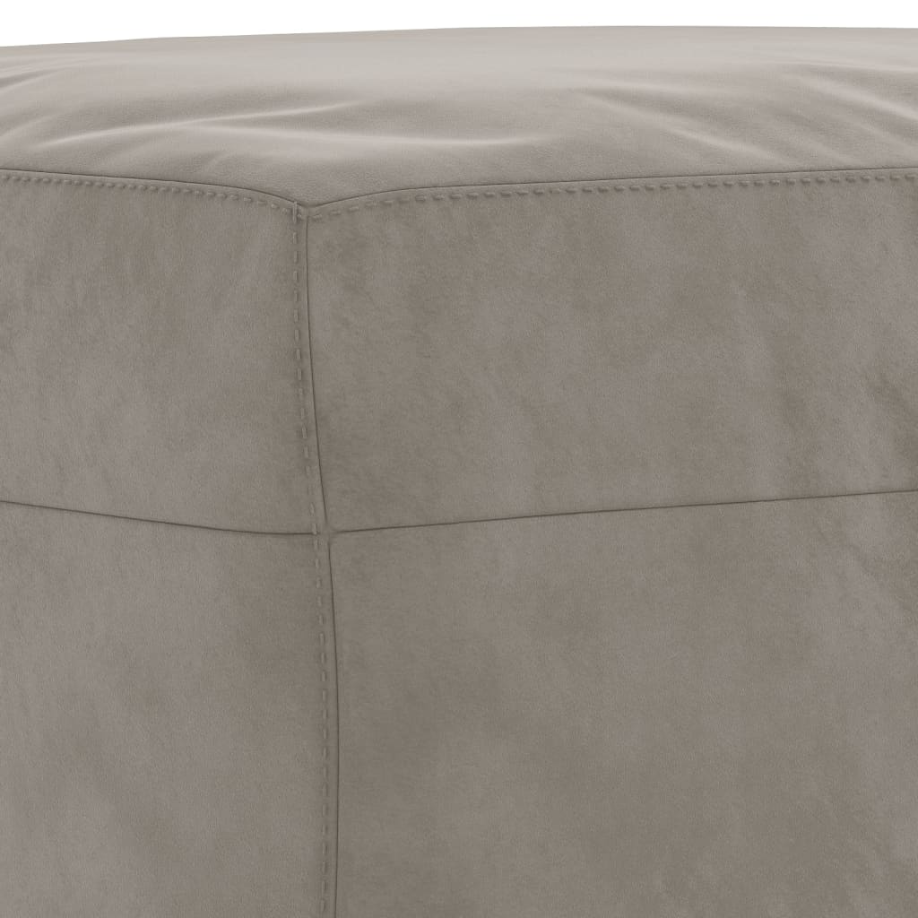 Sitzbank Hellgrau 70x35x41 cm Samt