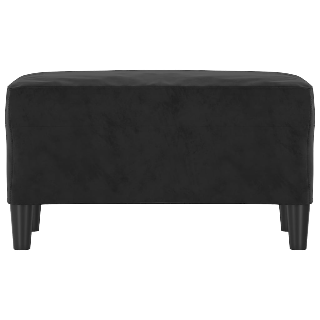 Sitzbank Schwarz 70x35x41 cm Samt