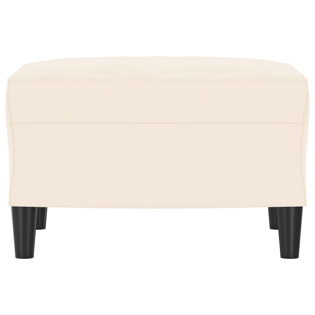 Sitzbank Creme 70x35x41 cm Samt