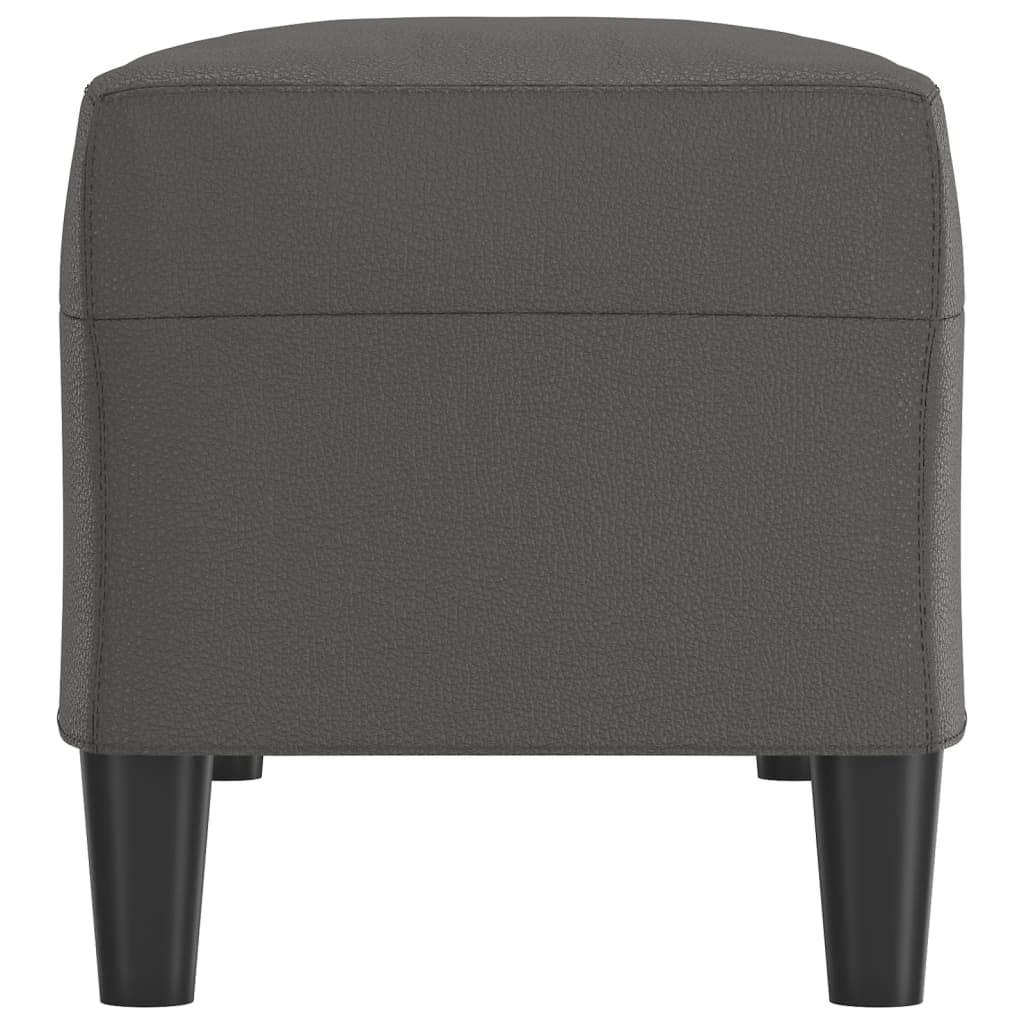 Sitzbank Grau 100x35x41 cm Kunstleder