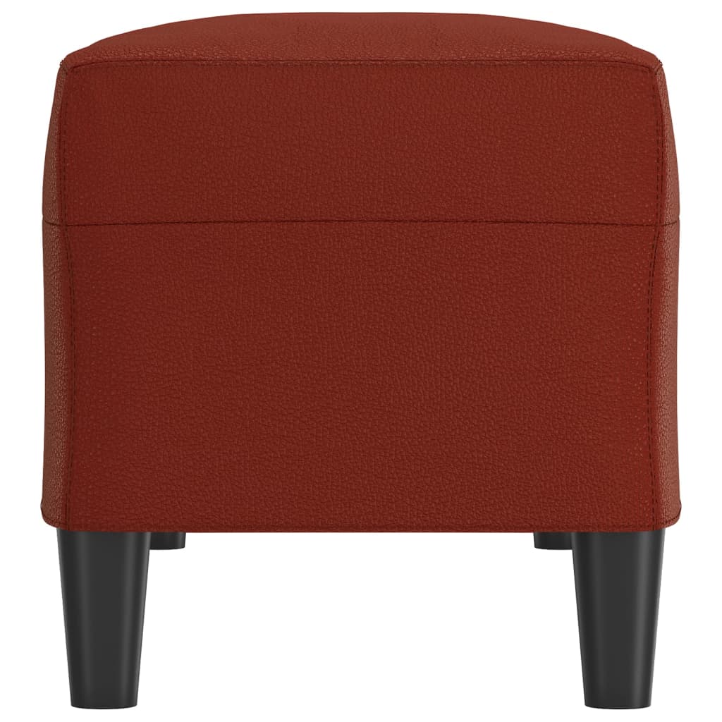 Sitzbank Weinrot 100x35x41 cm Kunstleder