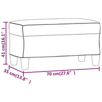 Thumbnail for Sitzbank Braun 70x35x41 cm Kunstleder