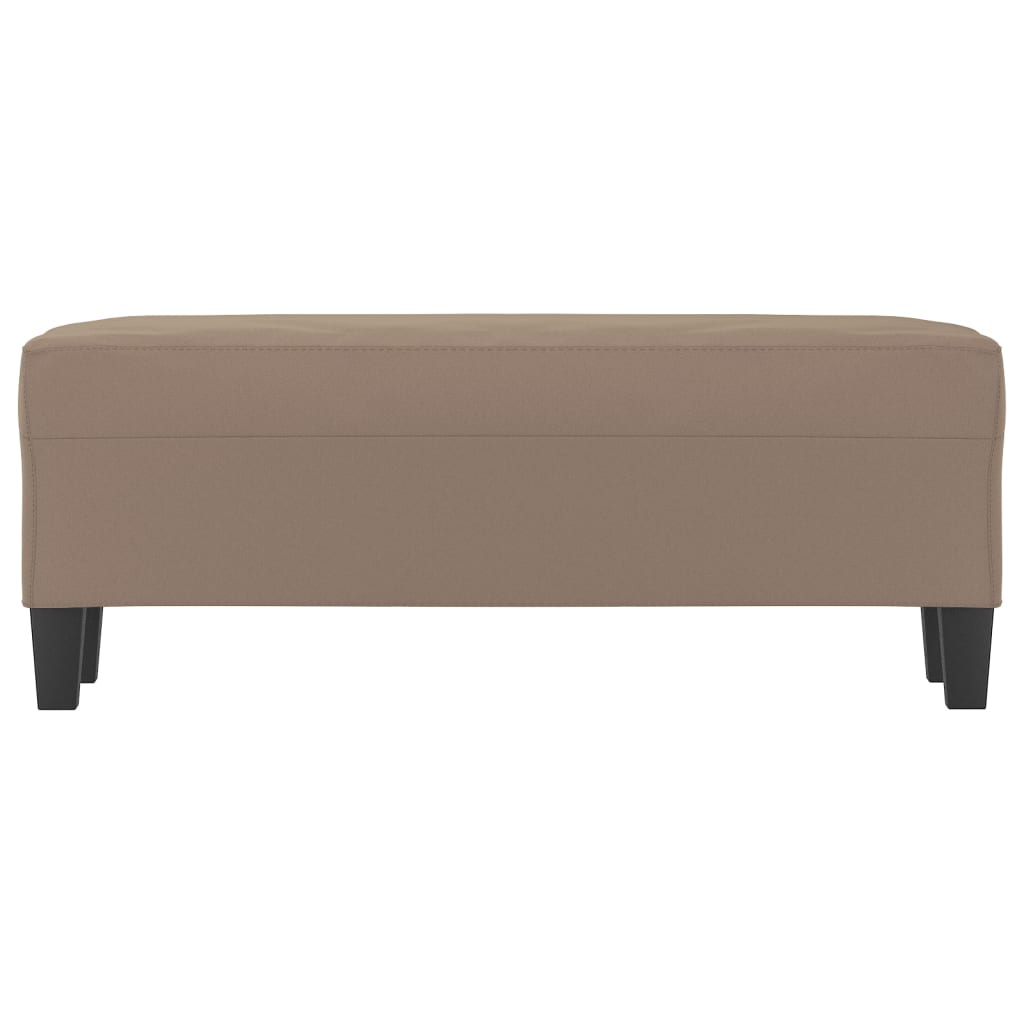 Sitzbank Taupe 100x35x41 cm Mikrofasergewebe