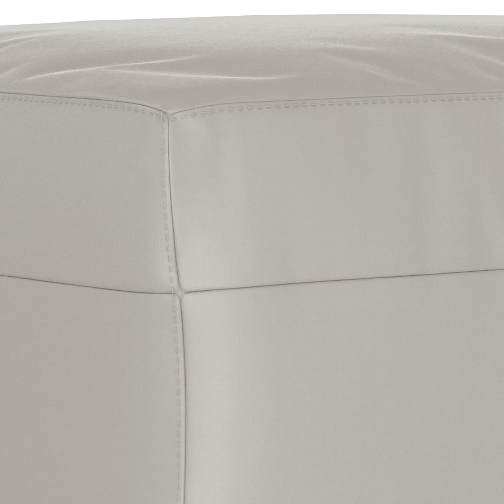 Sitzbank Hellgrau 100x35x41 cm Mikrofasergewebe