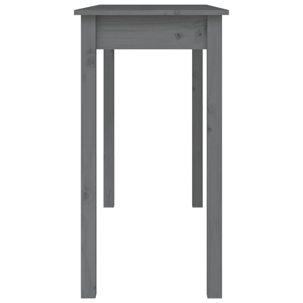 Konsolentisch Grau 110x40x75 cm Massivholz Kiefer