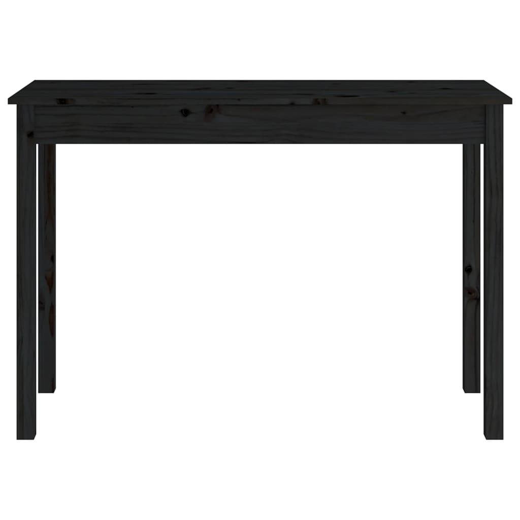 Konsolentisch Schwarz 110x40x75 cm Massivholz Kiefer