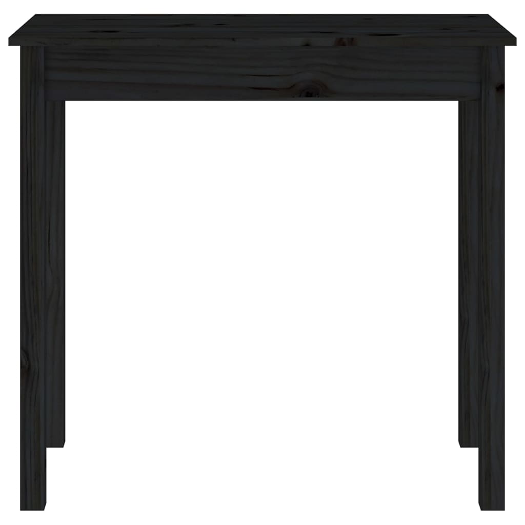 Konsolentisch Schwarz 80x40x75 cm Massivholz Kiefer