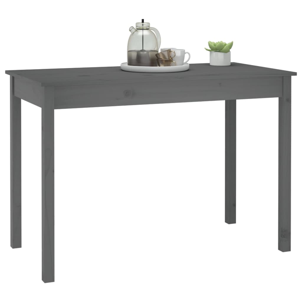 Esstisch Grau 110x55x75 cm Massivholz Kiefer
