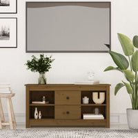 Thumbnail for TV-Schrank Honigbraun 103x36,5x52 cm Massivholz Kiefer