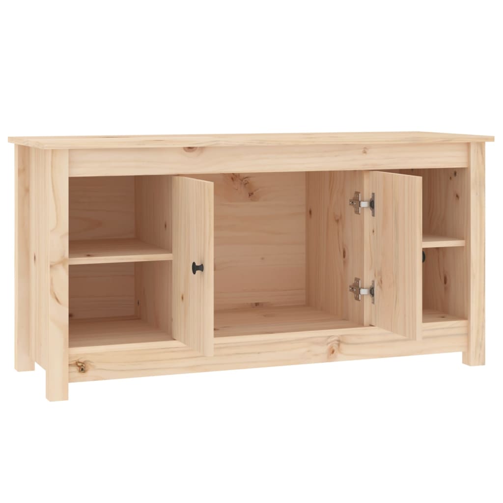 TV-Schrank 103x36,5x52 cm Massivholz Kiefer