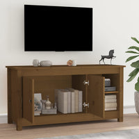 Thumbnail for TV-Schrank Honigbraun 103x36,5x52 cm Massivholz Kiefer